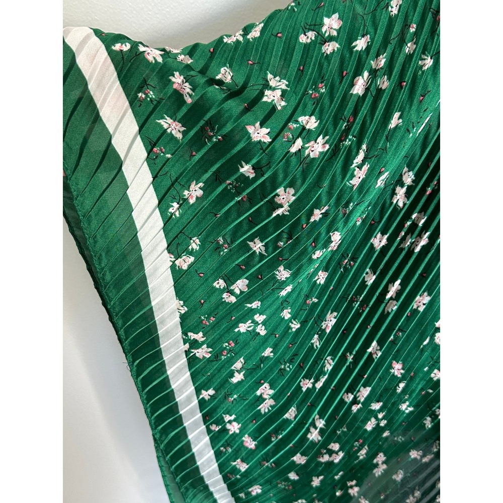 Banana Republic Green Floral Pleated Kimono Wrap Cardigan One Size Cottagecore - Picture 8 of 8